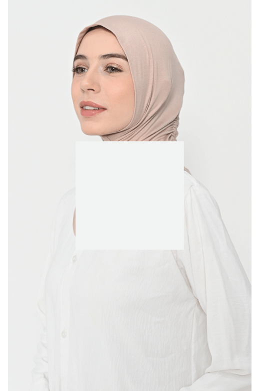 Asnia Hijab Instan Serut Tan -  Hijab Tencel Micro Modal